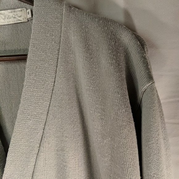 Pride of the West 100% Piltrol Lavender Purple Grey Cardigan Sweater - Picture 3 of 11